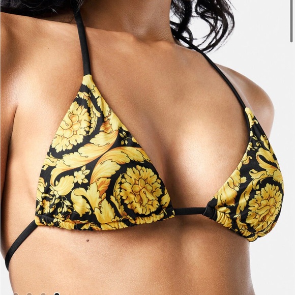 Versace Barocco Flower Bikini Top - Picture 3 of 5